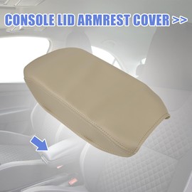 MACHSWON Car Center Console Cover Armrest Seat Box Cover Protector Replacement Microfiber Leather for Toyota Camry 2007 2008 2009 2010 2011 Beige Arm Rest Cover