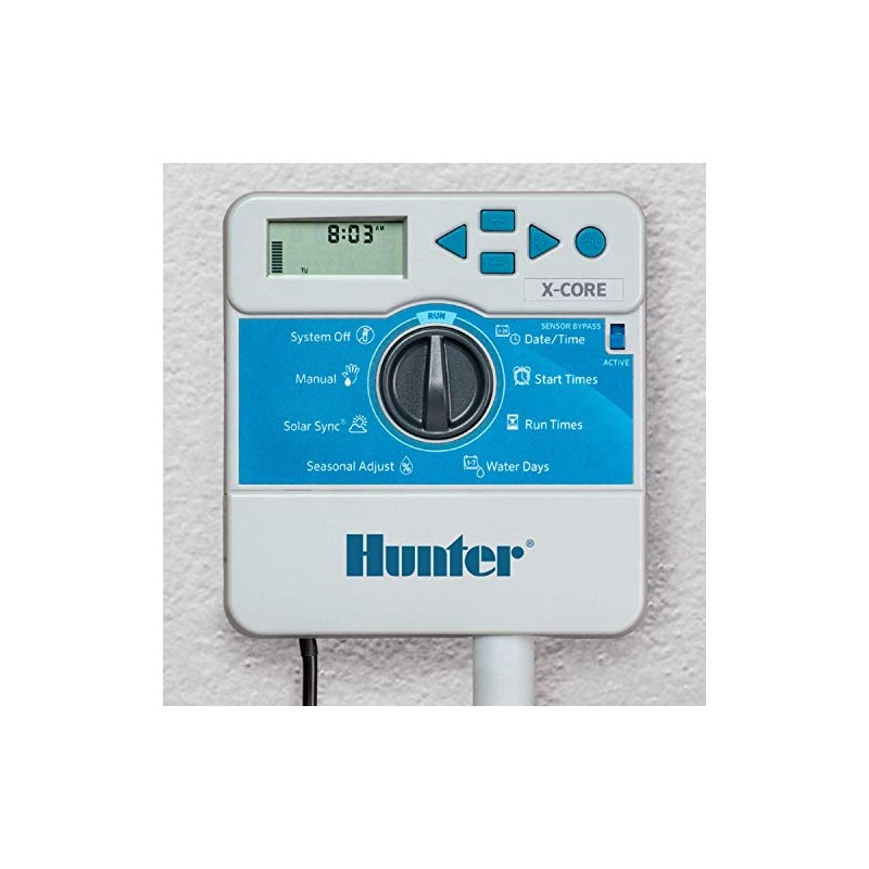 Hunter Sprinkler Irrigation XC600i X-Core 6-Station Indoor Controller, Small, Gray