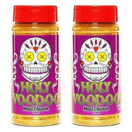 Meat Church BBQ Rub Combo: Two Bottles of VooDoo (14 oz) BBQ Rub and Seasoning for Meat and Vegetables, Gluten Free, Total of 28 Ounces