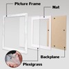 White 8x10 Picture Frames Set of 2 Display Pictures 6x8