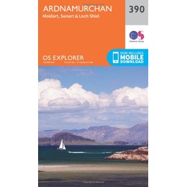 Ardnamurchan Map | Moidart, Sunart & Loch Shiel | Ordnance Survey | OS Explorer Map 390 | Scotland | Walks | Hiking | Maps | Adventure