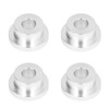 4Pcs Billet Handlebar Riser Bushing Solid CNC T6 Aluminium Alloy