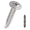 #8 x 1-1/2" Phillips Wafer Head Sheet Metal Tek Screws