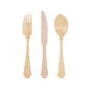 BambooMN Brand - Disposable Fork, Knife, Spoon Set, 10 Pieces