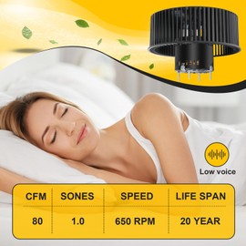 S97018218 Bathroom Fan Motor Replacement - Fit for Broan Nutone QTR100, QT110, QTR110-A, QT110LE, QTR100L, QTXEN110, QTRN110, QTN110E-A, QT90L, QT90E, Replaces OEM S97020971 S97020048