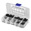 Akozon Nylon Nut 140 Pieces M2/M2.5/M3/M4/M5/M6/M8/M10 Thread Nylon Plastic Hex