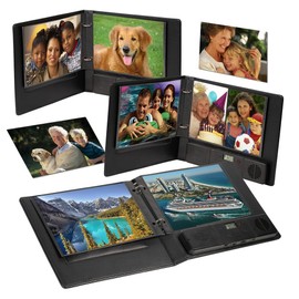 Talking Products, Voice Recordable & MP3 Talking Photo Album. 2 Hours Recording Time. Faux Leather Cover and 30 7x5" Pages. Create your own Memory Book or Welcome Book for Adoption (Deluxe Edition)