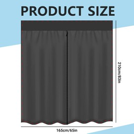 Tailgate Mosquito Net, Wing Door Boot Cover, Sun Protection, 165 x 210 cm, Tailgate Wing Door, Boot Cover, with Magnetic Closure, for Car, Outdoor Camping