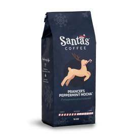 Santa's Coffee: Prancer's Peppermint Mocha, Medium Roast Coffee (Whole Bean)