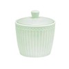 GreenGate Ceramic Sugar Bowl Alice Green Sugar Pot Everyday Tableware