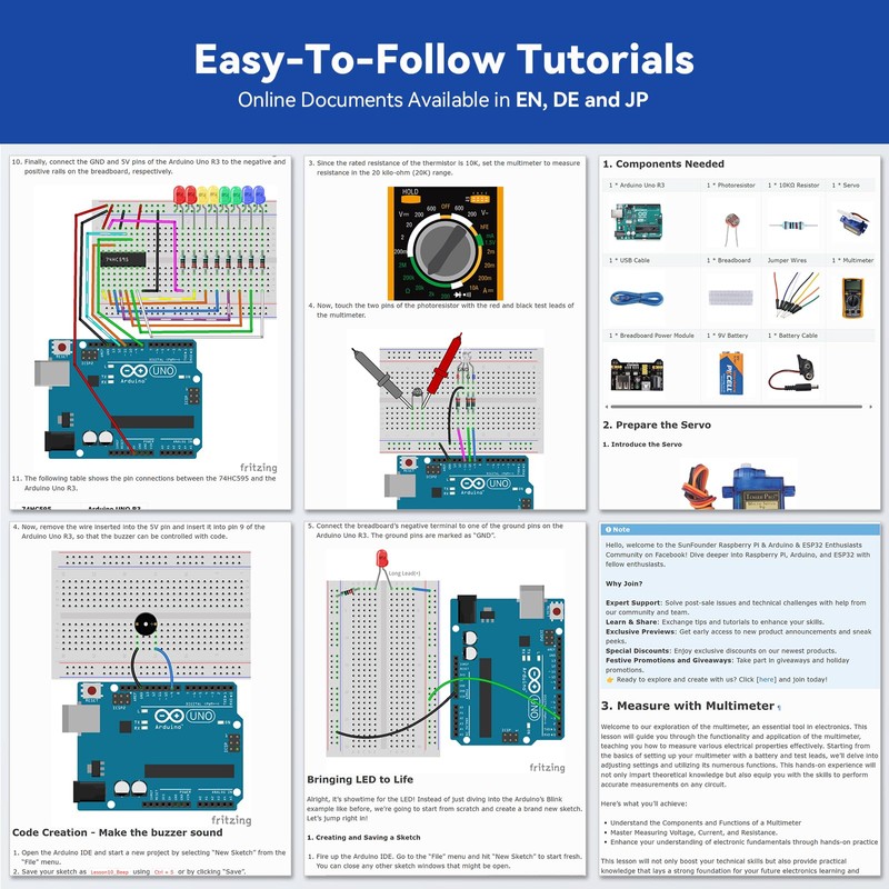 SunFounder Inventor Lab Starter Kit with Original Arduino Uno R3