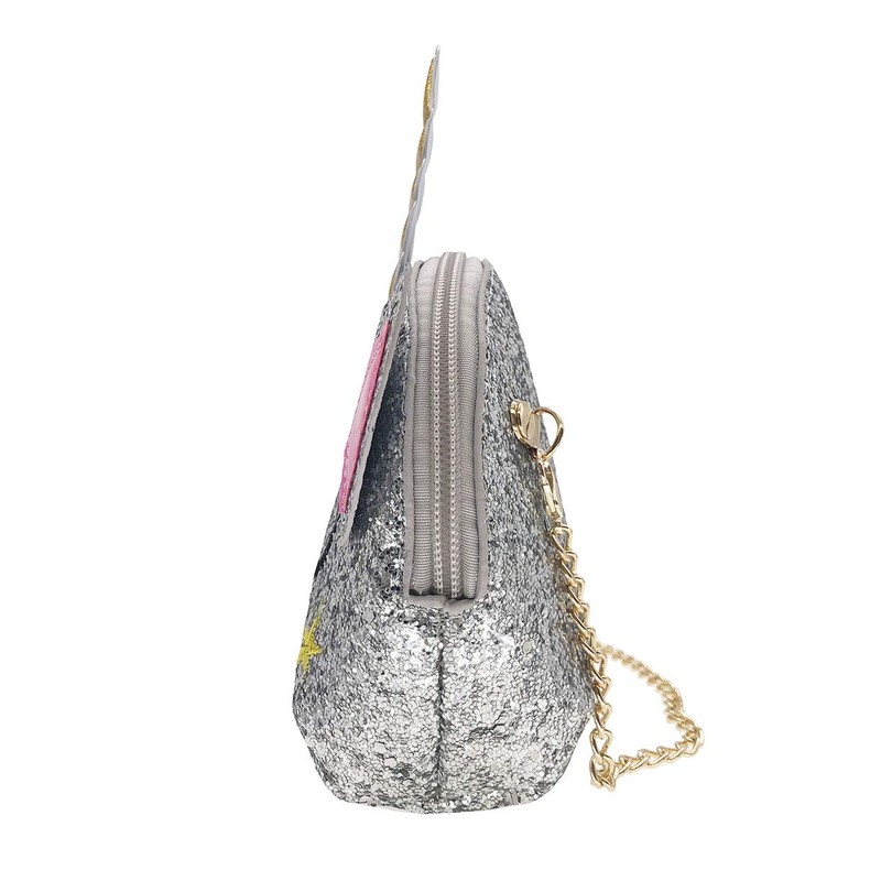 Women Unicorn Sequin Glitter Crossbody Shoulder Purse Handbag Satchel Shell