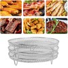 3PCS Fryer Rack Set 304 Stainless Steel Stackable Multi Layer