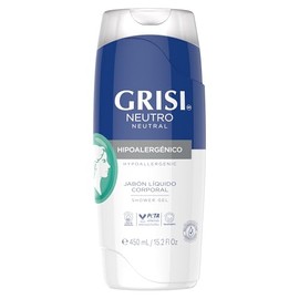 Grisi Shower Gel Neutro  Hypoallergenic Body Wash, 450 ml                                                                                             