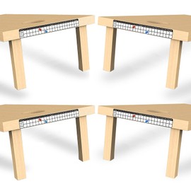 AIWEILUCK Cornhole Scoreboard 4 Pack, Metal Decal with Magnetic Score Keepers for Corn Hole Boards, Cornhole Rules Sign with Score, Scoreboard for Cornhole Game Keep Track of The Score