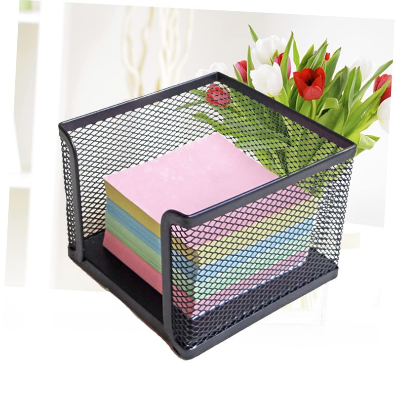 Operitacx 2pcs Note Pad Holder Memo Holder Desktop Note Dispenser