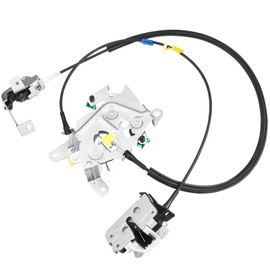 Rear Left Driver Side Door Lock Latch & Cable fit for 1999 2000 2001 2002 2003 2004 2005 2006 2007 F250 F350 F450 F550 Super Duty, Upper and Lower Latch Lock Actuator Assembly 6C3Z-28264A01-A
