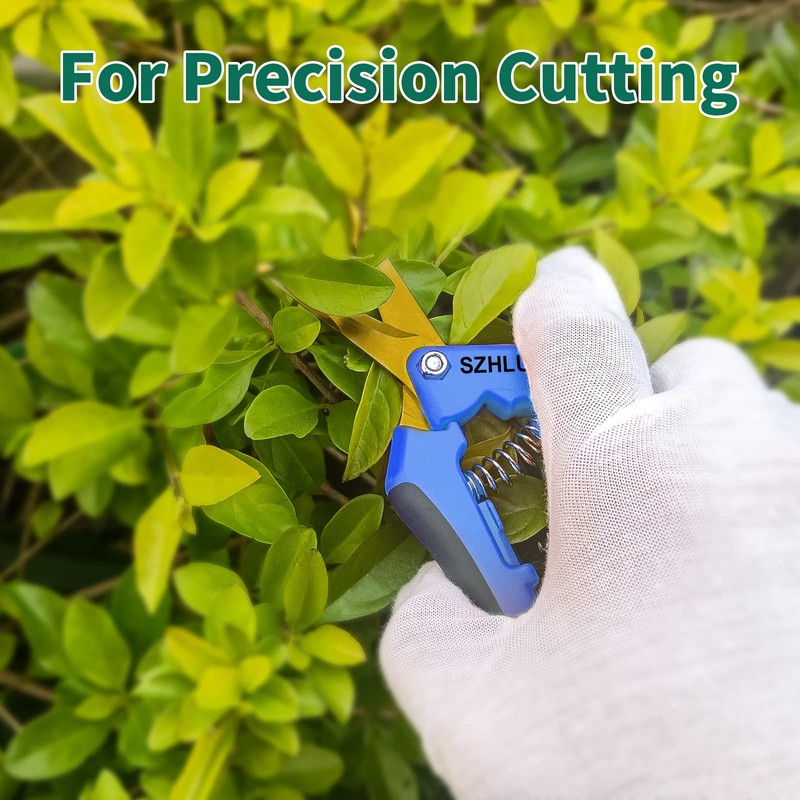 SZHLUX 6.5 Inch Gardening Scissors Hand Pruner Pruning Shears with