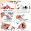 100 Pcs Almohadillas para Quitar Esmalte de Uñas, Quitaesmalte de