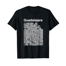 Guadalajara Mexico Classic City Map Graphic T-Shirt