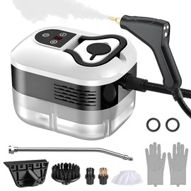 iToolMax 6 Level Adjustable Pressurized Handheld Steam Cleaner for Home, 15s Heat-Up Handheld Steamer for Cleaning, 1.2L Water Tank Portable Steam Cleaner Handheld for Car, Grout, Tile, Couch, Floor