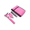 Estuche de Diagnostico Oto/Oftalmo, Lona, FO, Led, Rosa