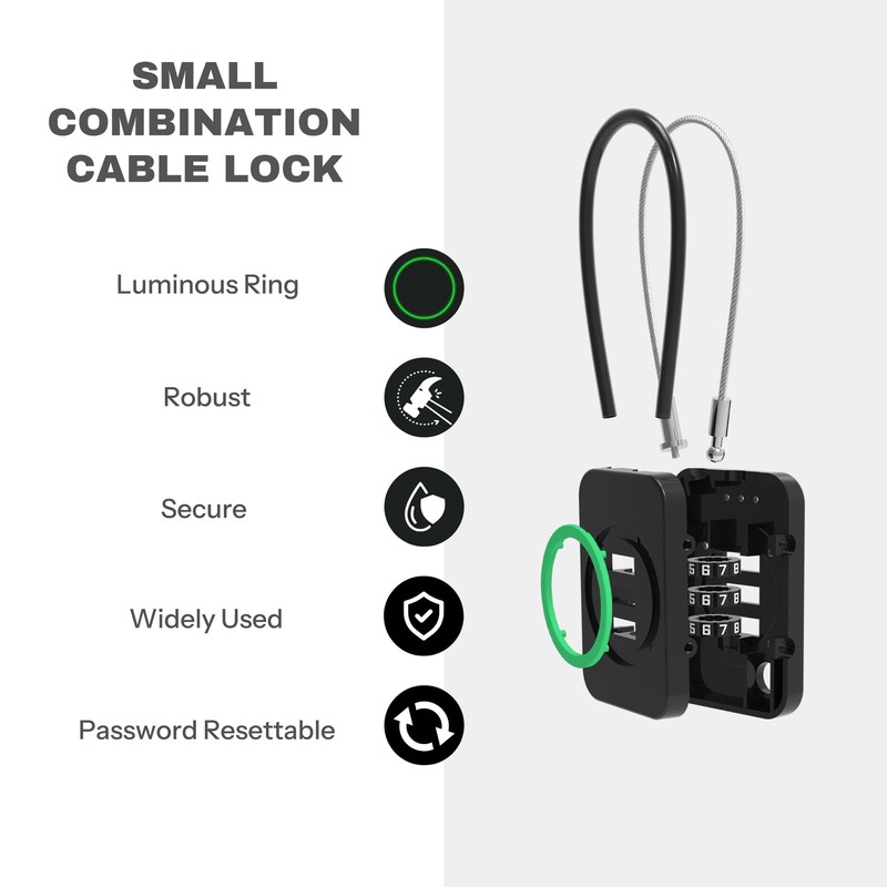 UP Security 3 Digit Combination Lock, Travel Safe Luggage Locks,