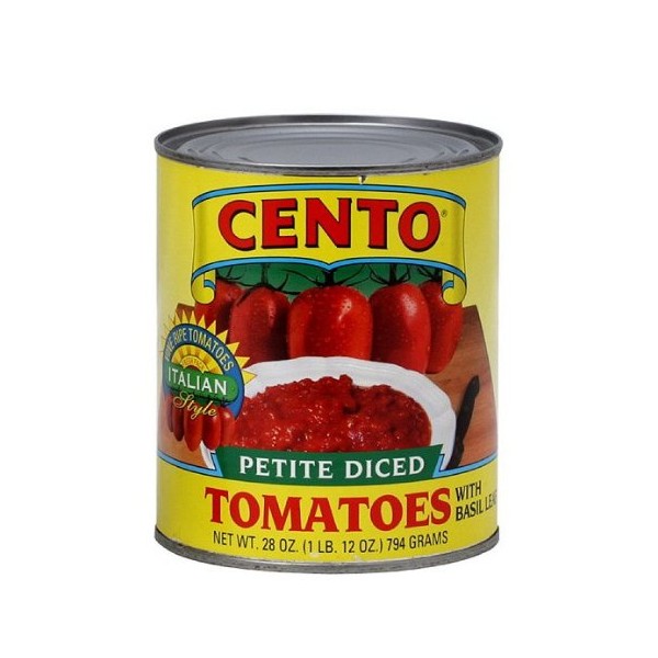 Cento Petite Diced Tomatoes , 28-Ounce Cans (Pack of 12)