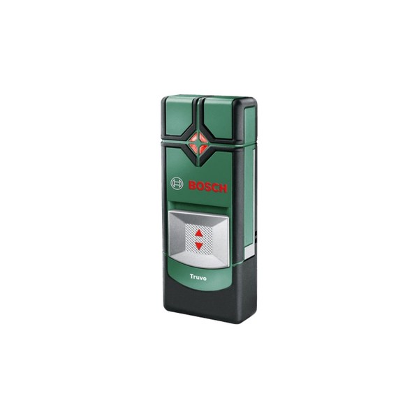 Bosch detector Truvo, easy one-button handling, Detection: live cables (50mm), Copper (60mm) & Steel (70mm), (Carton) Green 14.3 x 6 x 2.9 centimetres