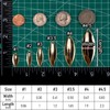 Dr.Fish 30 Pack Fishing Spinner Blades Willow Blade Gold Silver