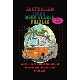 Australian Icon Word Search Book: Fun Puzzles with Easy-to-Read Print: Animals, Landmarks, and Local Produce