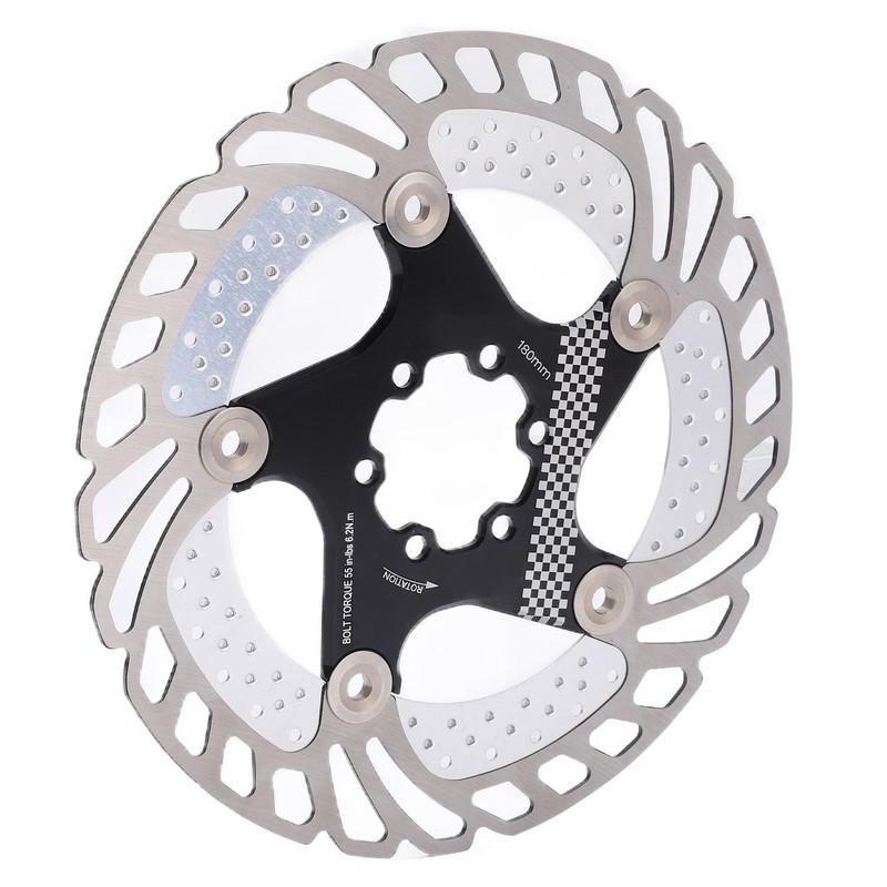 Disc Brake Rotor Black CNC Engraving Milling Anodized Marking Bike