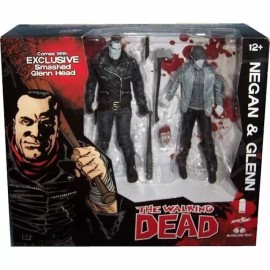 McFarlane Toys WALKING DEAD NEGAN AND GLENN FIGURE 2 PACK SDCC 2016 SKYBOUND COMIC BLOODY COLOR