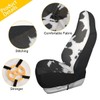 YINGQIGUAN 2 PCS Cute Cow Print Car Seat Covers Abstract