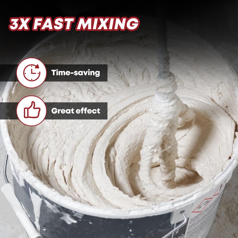 SILVEL Cement Mixer, Max 2400W Electric Concrete Mixer with 6