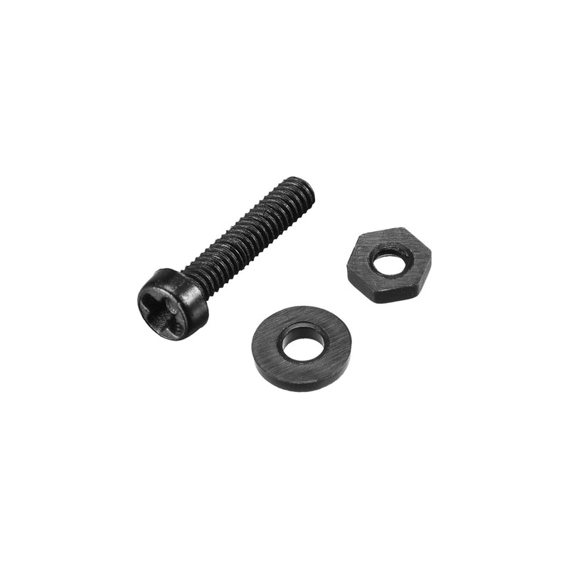 TOP-VIGOR 20Pcs M2x10mm Nylon Screw Nut Washer Assortment Kit, Round