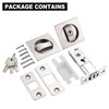 PATIKIL Pocket Door Lock with Keys, Invisible Recessed Handle Latch,
