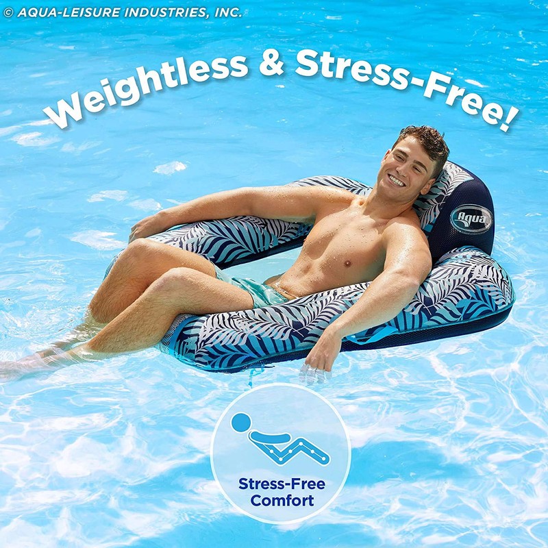 Aqua Zero Gravity Pool Chair Float – Inflatable, Heavy-Duty Adult