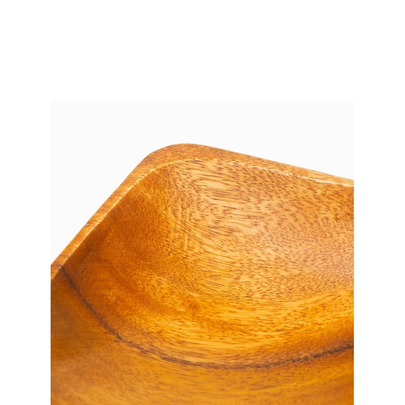 Emery Shokai Wooden Dinnerware Square Bowl, Approx. Length 5.9 x