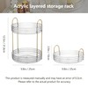 360° Rotating Cosmetic Display Case, 2-Tier Large Capacity Makeup Organizer