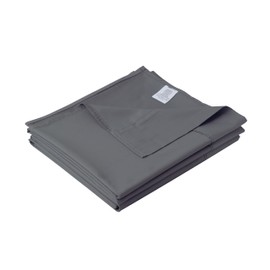 Cotton Cal King Flat Sheet Only, 600 Thread Count 100% Egyptian Cotton Top Sheet 1Pcs, Cool & Breathable Flat Bed Sheets Wrinkle, Fade, Stain Resistant (Dark Grey Cal King)