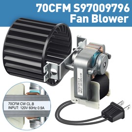 Ceoighe 1 Pcs Bathroom Exhaust Fan Motor Replacement Part, Compatible with Nutone Broan S97009796, 162-E/G/J/K/L/M and 164-E/G/J/K/L/M, 70 CFM 120V 0.9A Blower Assembly for Bulb Ceiling Heater