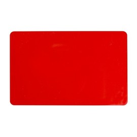 Pack of 50 Premium Graphic Quality Red PVC Cards CR80 30 Mil Standard Credit Card Size by My ID City