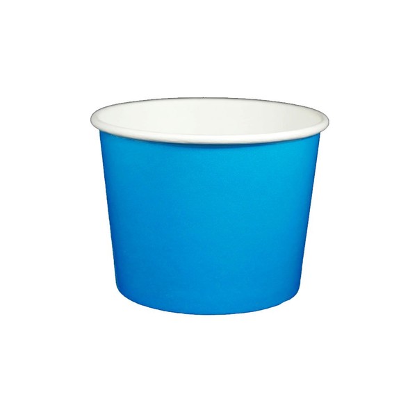 16 oz Yogurt Paper Cups- 1000 Count (Solid Blue)
