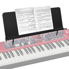 FormiPow Music Stand for Sheet Music, Fits Nord Grand (76/88), Electro (C1/ C2/ C2D), and Piano Series, Tool-Free Installation, Portable for Gig & Studio Use, Adjustable Angle (27.5" x 10.5")