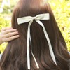 6Pcs Silky Satin Bow Hair Clips Long Tail Ribbon Hair