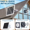 Solar Powered Exhaust Fan, 25W Solar Panel+8" High Speed Solar