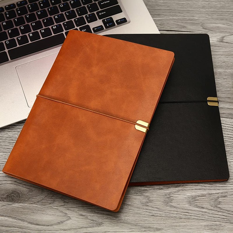Leather Notebook, A5/A6/B5 Writing Notebook 6 Holes Refillable Diary Travel
