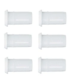 Merriway BH04158 (5 Pcs) Push-Fit Pipe Insert, White 15 mm - Pack of 5 Pieces