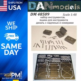 Dan Models 48509 Set of Tools. Toolboxes, Scale, New in Box 1/48